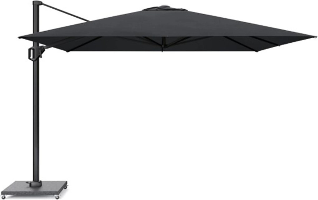 Platinum Challenger zweefparasol 3x3m T1 premium (excl. voet) Jet Black