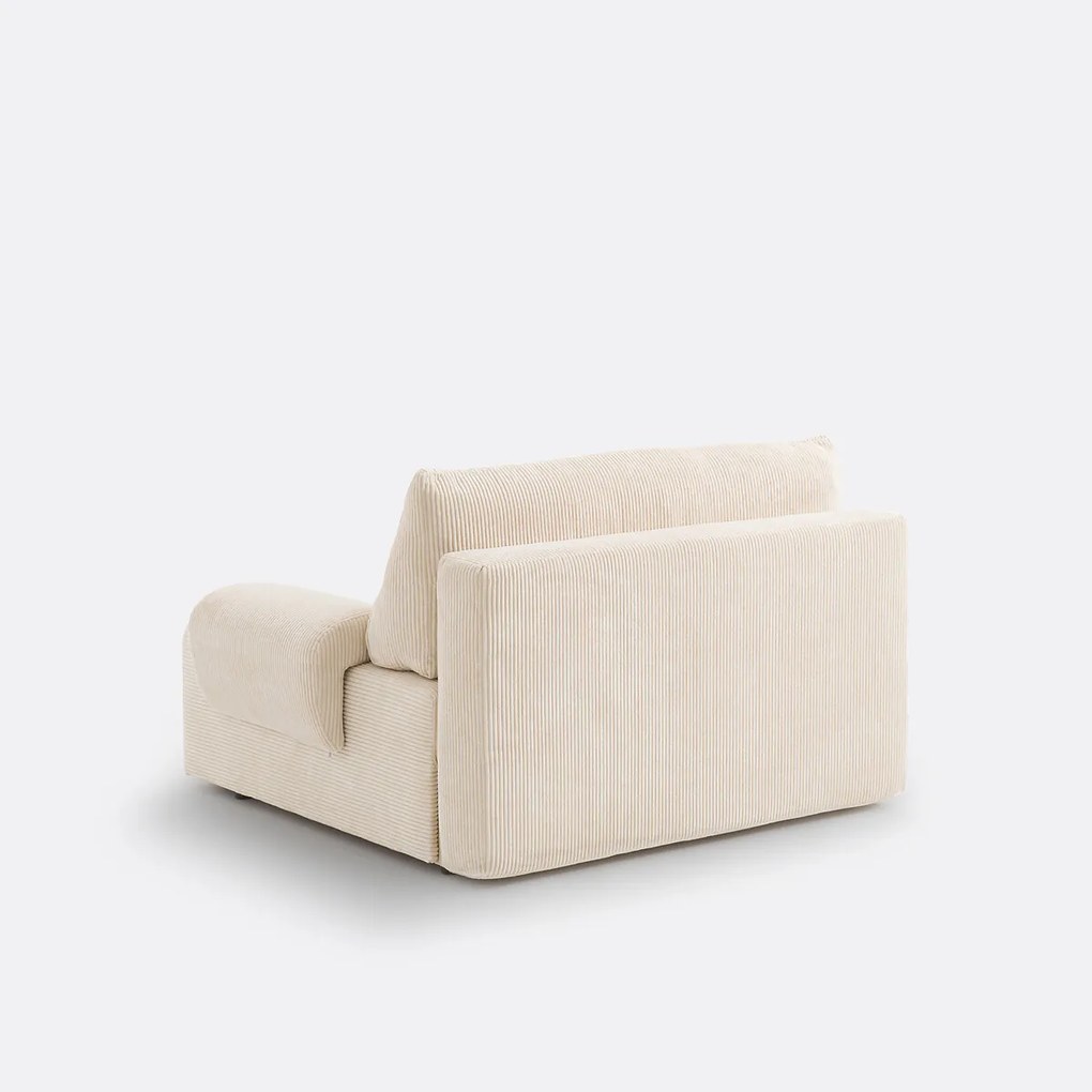 2-zits corduroy slaapbank met koffer, MAONA