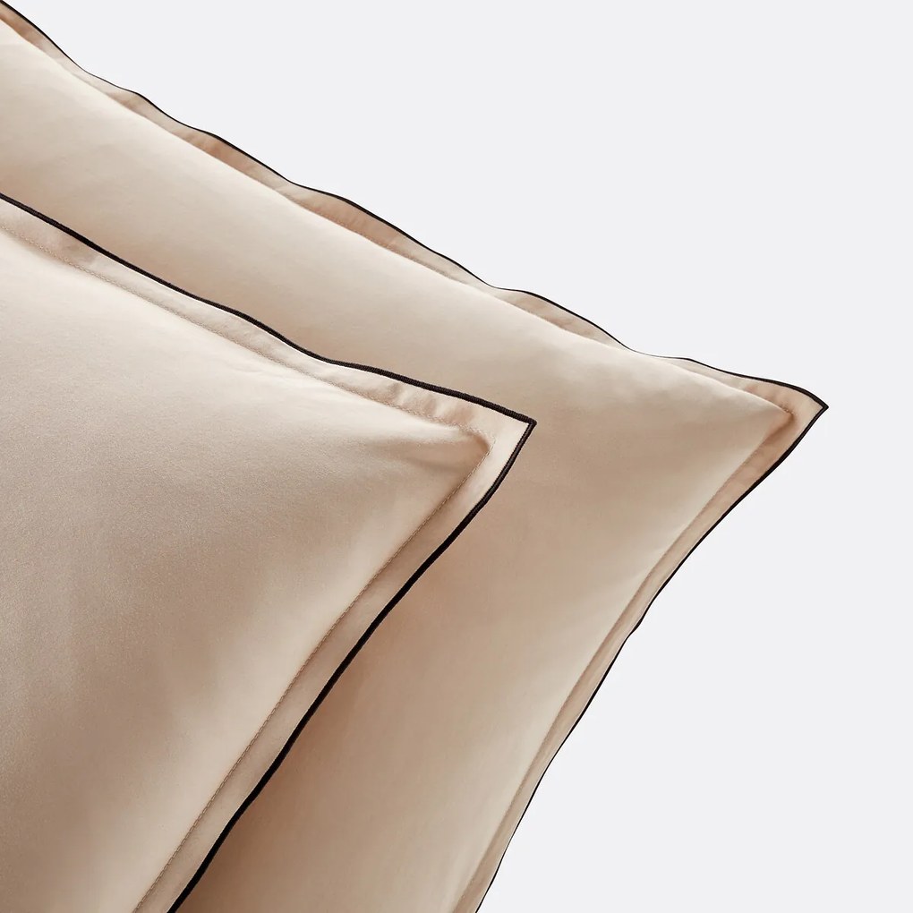 Kussensloop in gewassen katoensatijn van 118 draden, Victor uni