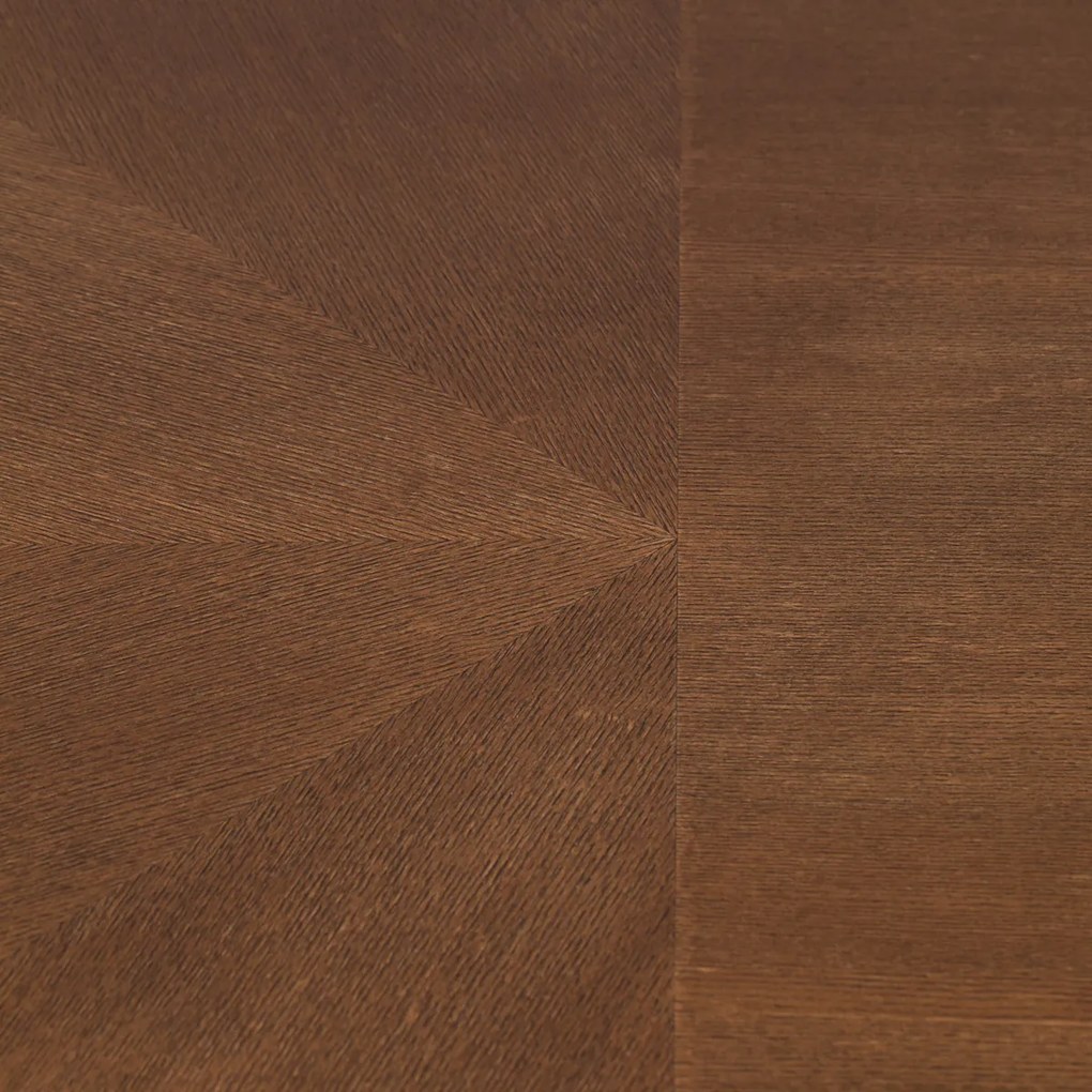 LUMZ Home Denise Ovale Eettafel Walnoot En Messing - 180 X 90cm.