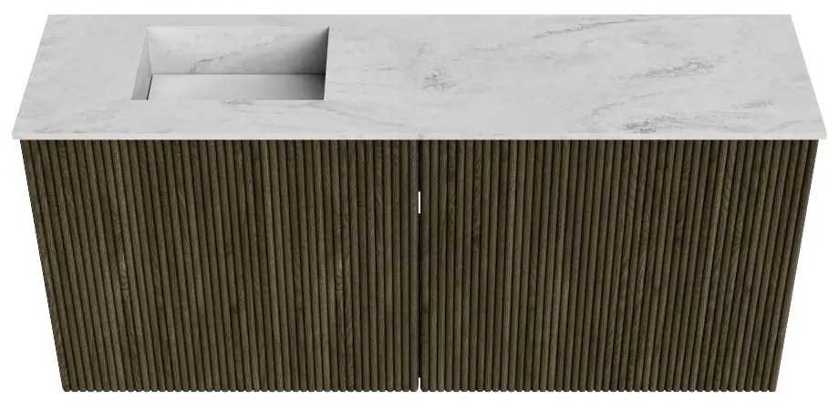 Mondiaz Joya DLux 90cm toiletmeubel shadow met wastafel faye links 1 kraangat opalo