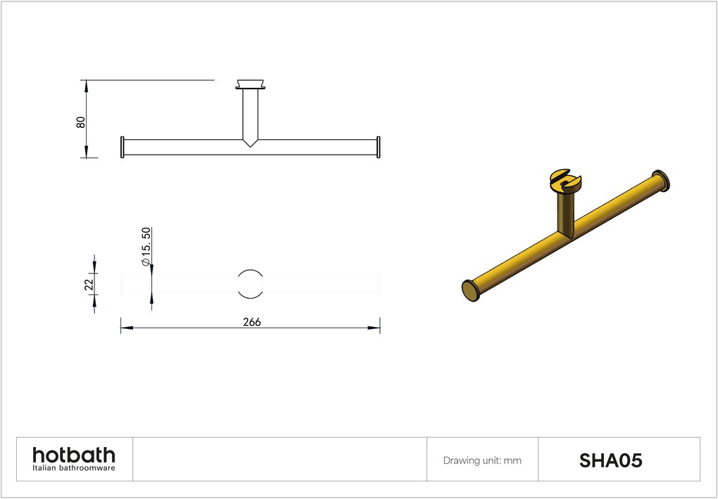 Hotbath &More dubbele rolhouder voor planchet wit