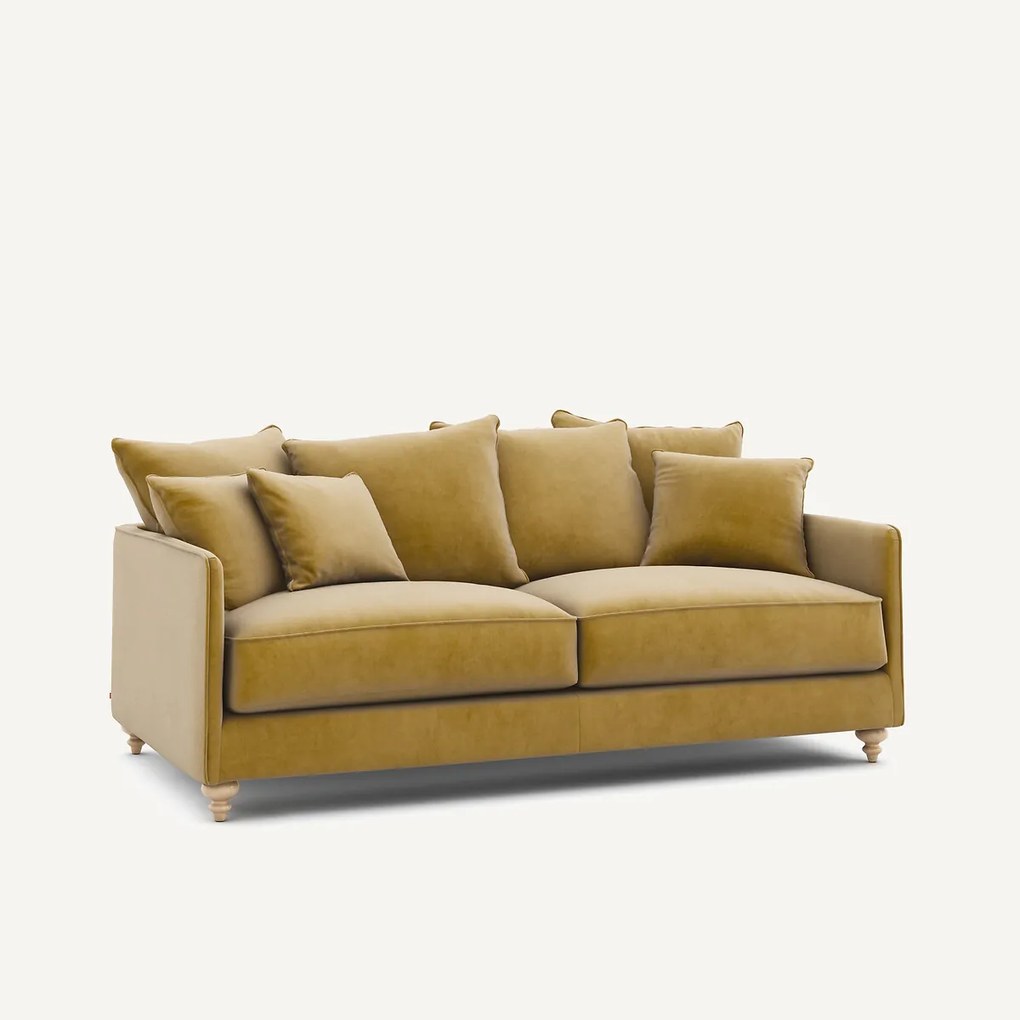 Omvormbare 3-zits fluwelen zetel, Lazare