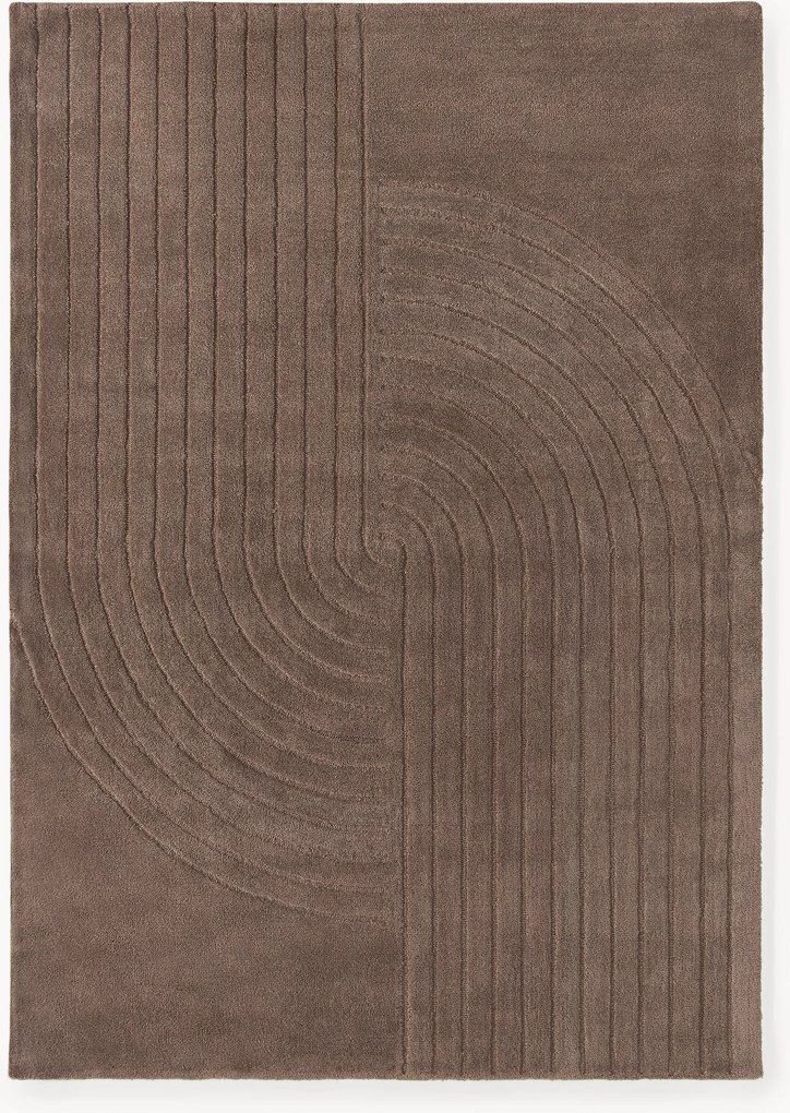 Handgetuft wollen hoog-laag vloerkleed Mason