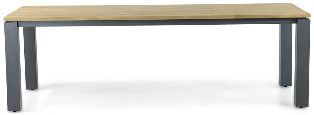 Dining Tuintafel   240 x 100 cm Aluminium/teak Old teak greywash  Riviera