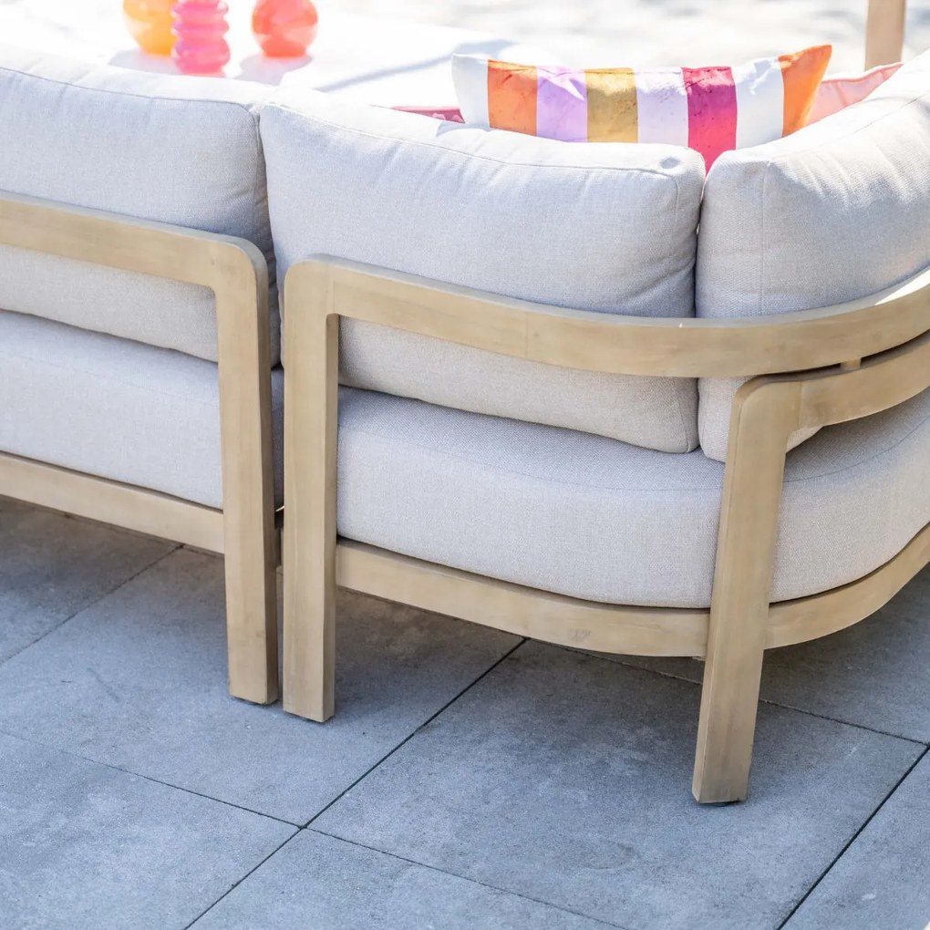 Garden Impressions Sirocco loungeset 3-delig rechts - acacia - grey sand