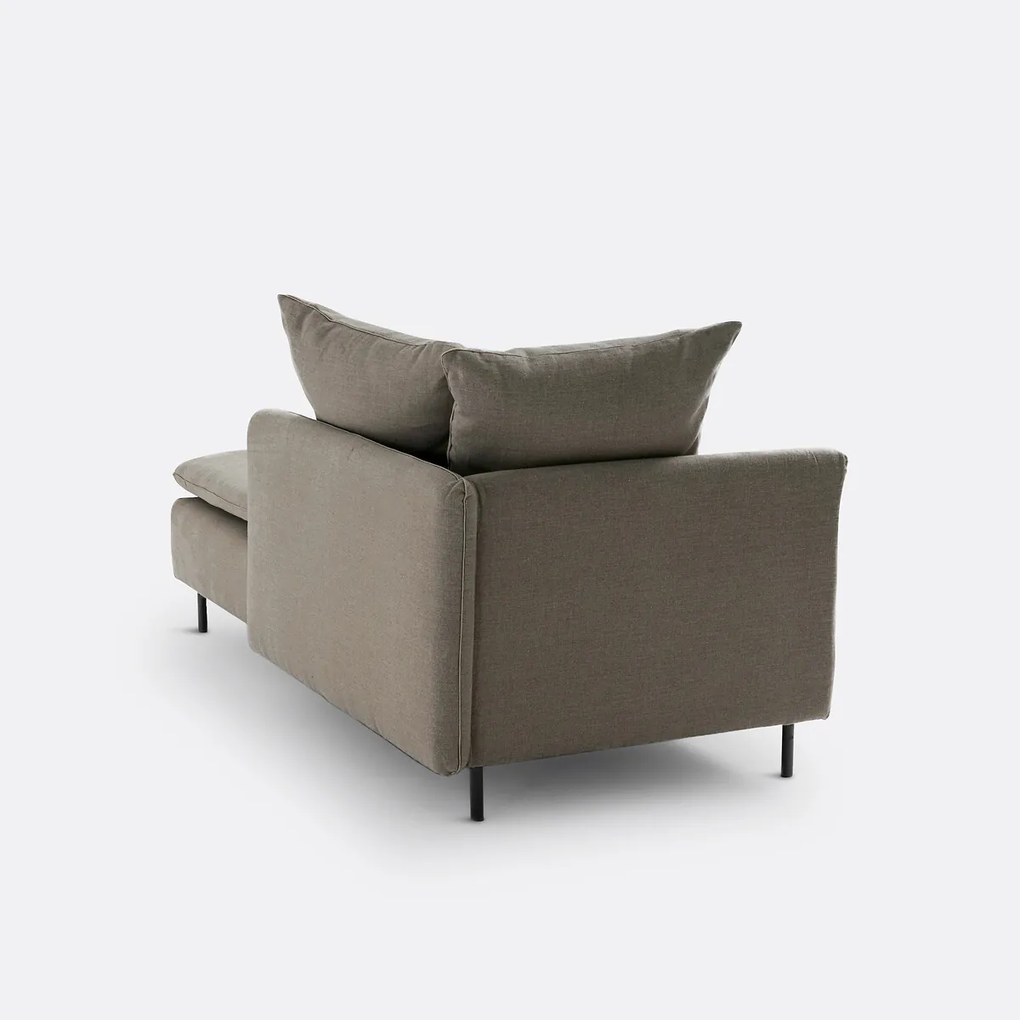 Omvormbare Longchair linnen/viscose D179 cm, Ivete