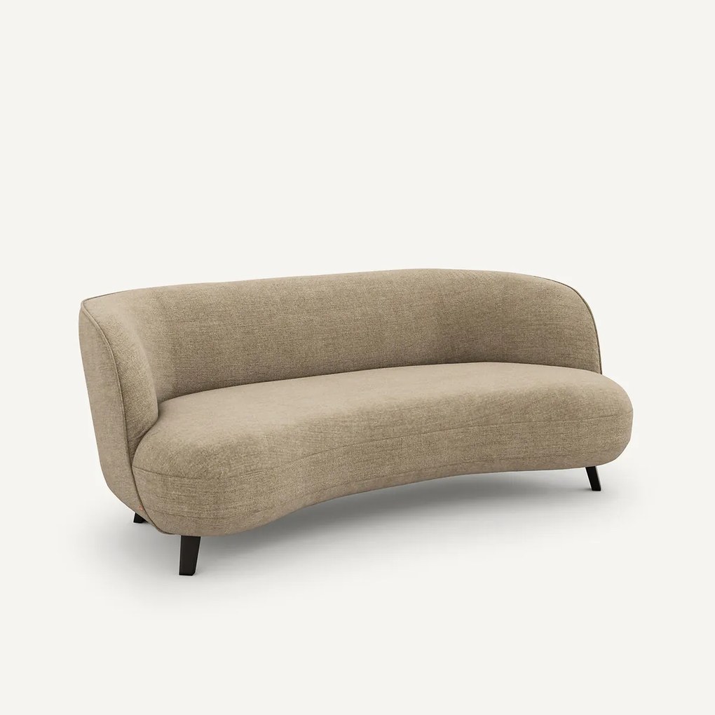 3-zits bank, in gerecycled chenille, Rosebury