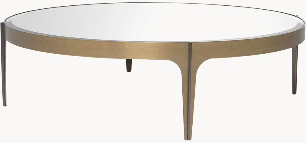 Ronde salontafel Artemisa met spiegelblad