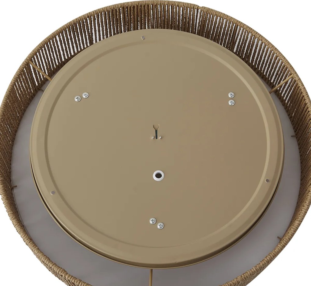 Japandi plafondlamp naturel met kap 46cm 3-lichts - Luz