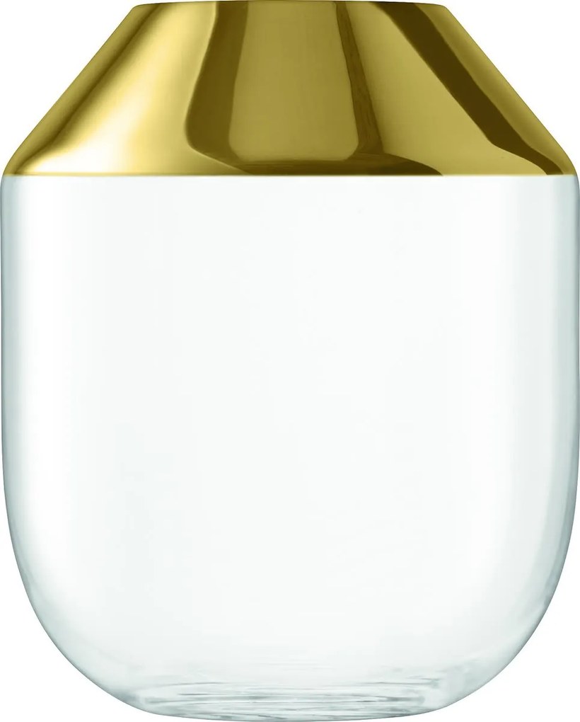 L.S.A. | Space Vaas diameter 32.9 cm x hoogte 40.4 cm goudkleurig vazen glas vazen & bloempotten decoratie | NADUVI outlet