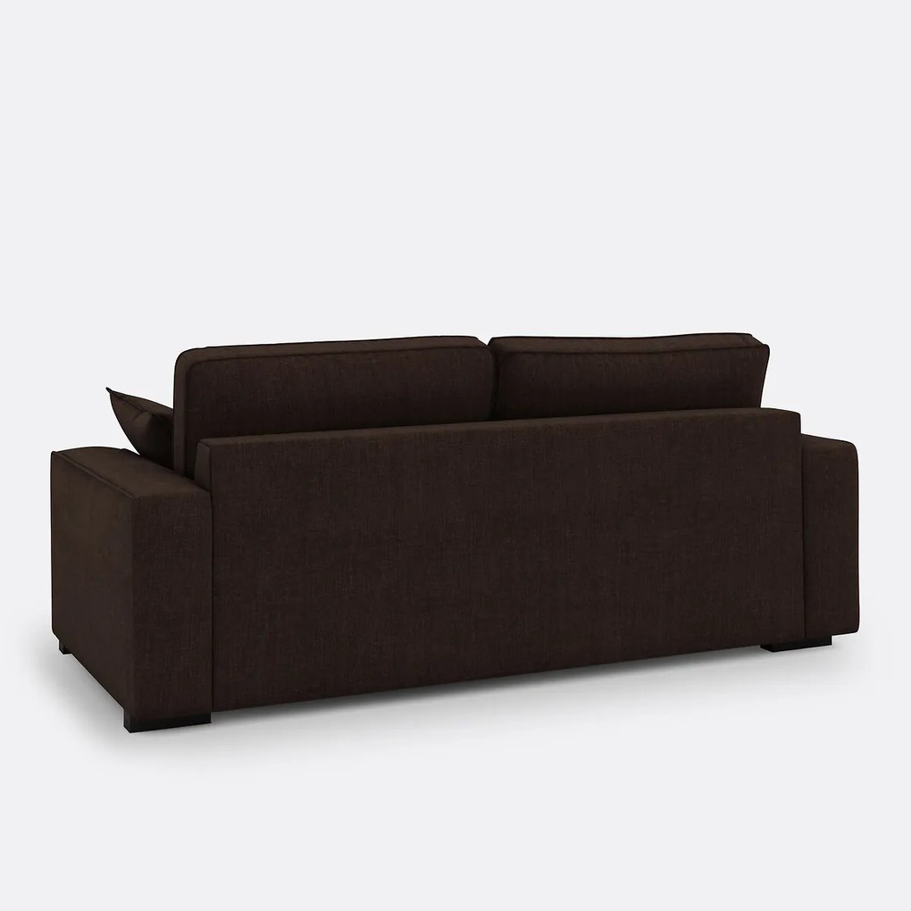Slaapbank van katoen en linnen, 2, 3 of 4 zits, Comfort Bultex® Cécilia