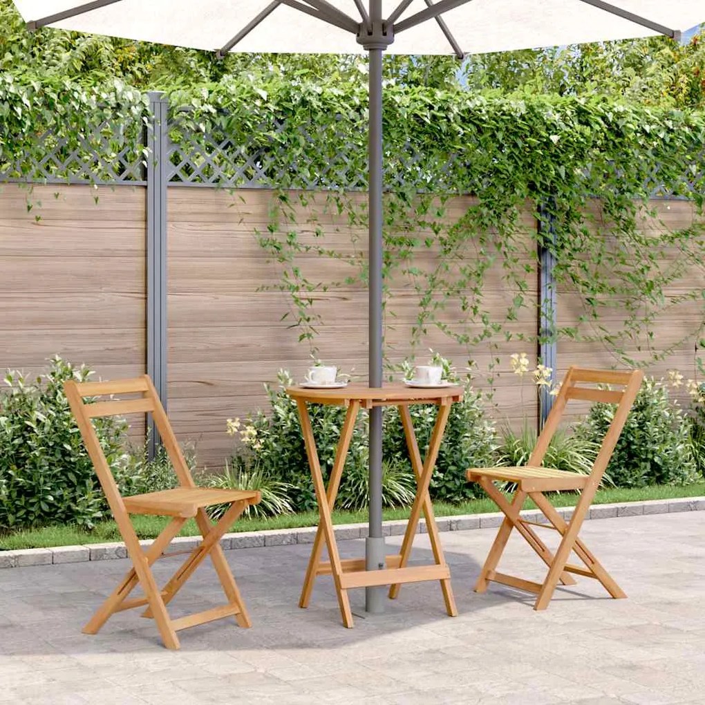vidaXL Tuintafel inklapbaar 60x75 cm massief acaciahout