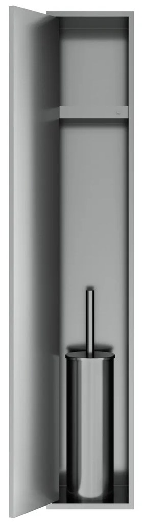 Hotbath &More inbouw toiletborstel en toiletrolhouder RVS