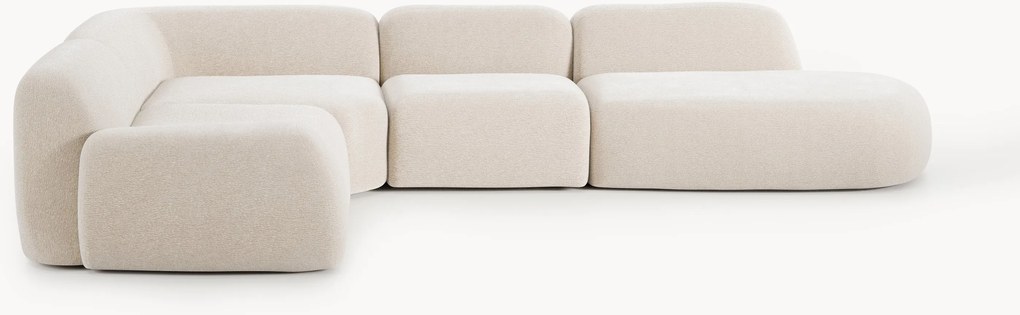 XL modulaire hoekbank Wolke met chaise longue