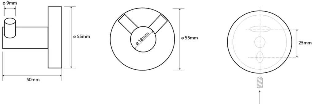Sapho X-Steel dubbele handdoekhaak RVS geborsteld