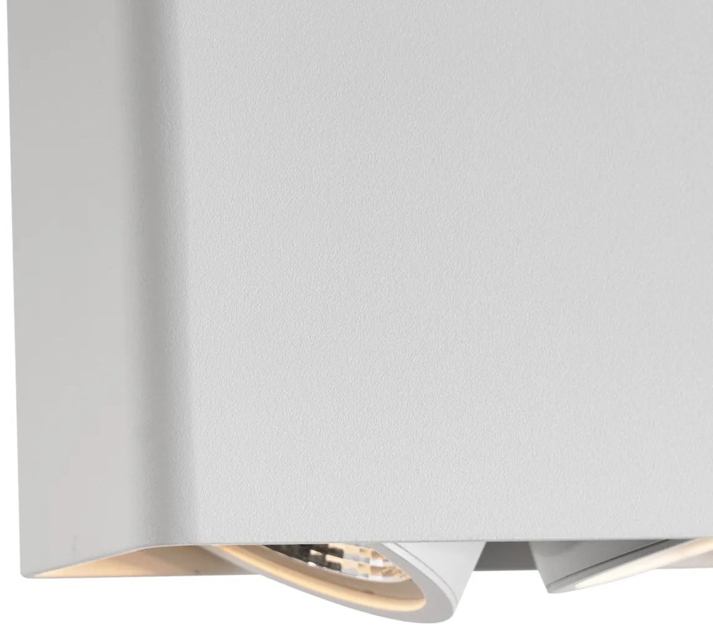 Design opbouwSpot / Opbouwspot / Plafondspot wit GU10 70mm 2-lichts draai- en kantelbaar - Vox Design GU10 Binnenverlichting Lamp