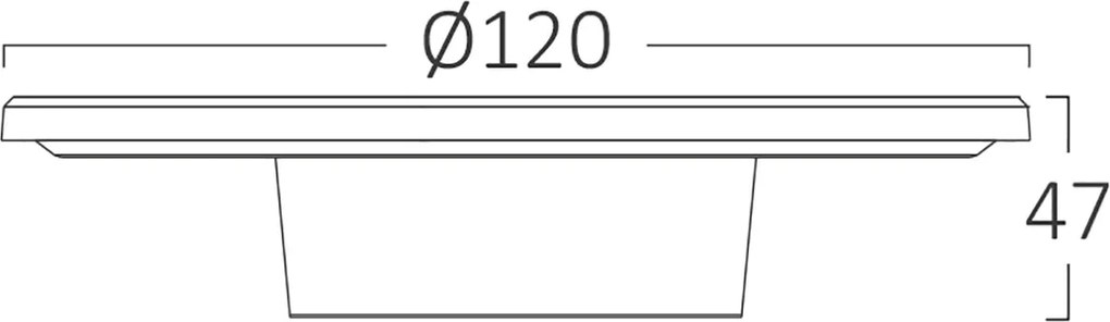 LED Wandlamp Brinton Plinto - Zwart 12x4,7cm