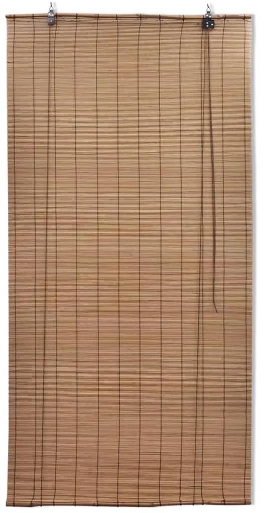 vidaXL Rolgordijn 100x160 cm bamboe bruin