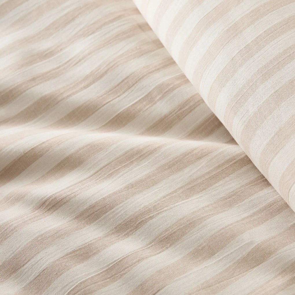 Dekbedovertrek in katoen, Soizic beige