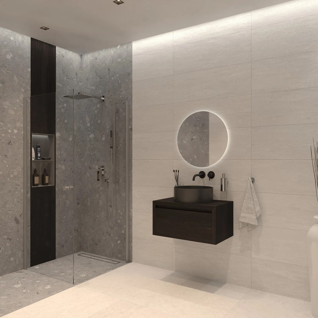 Gliss Design Ares badmeubel 70cm charcoal zonder waskom