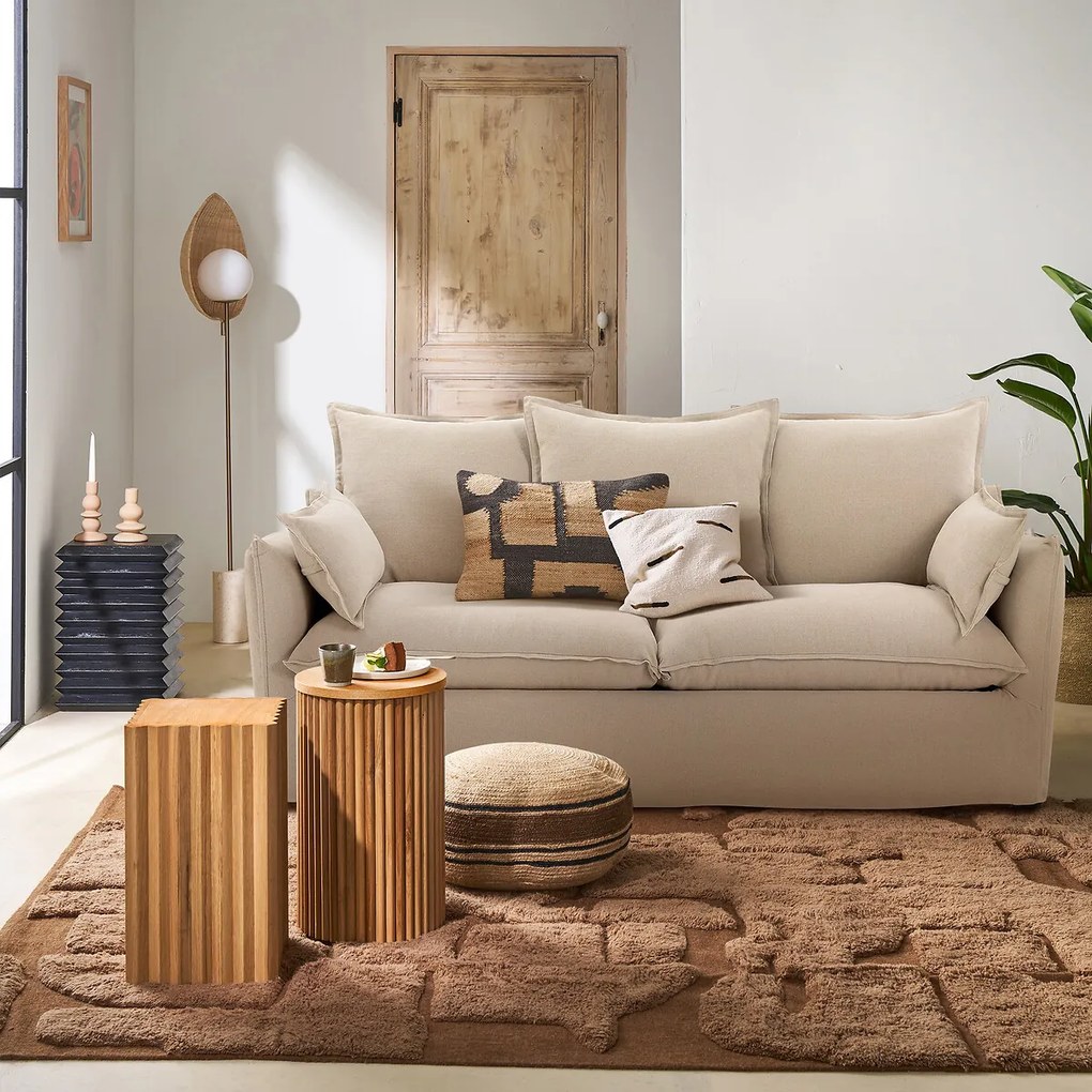 Bank 2-, 3-, 4- of 5-zits, afneembare hoezen, dik linnen, Odna