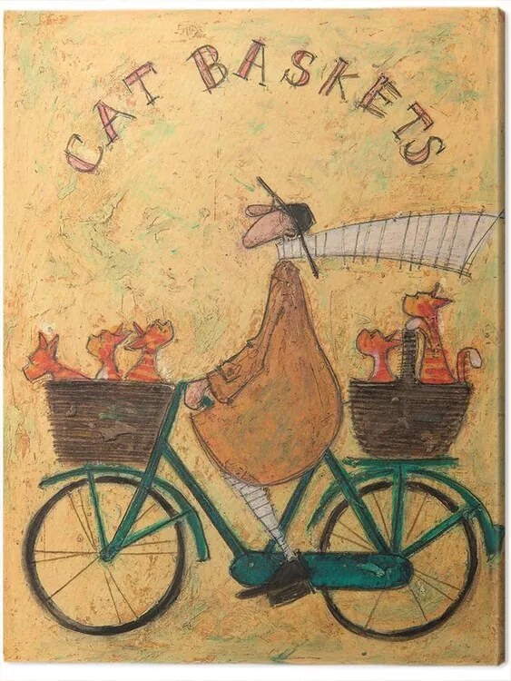 Schilderij op canvas Sam Toft - Cat Baskets