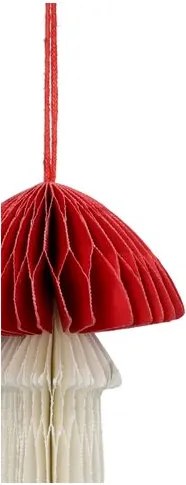 Hanger paddenstoel, papier, honingraat, 7 cm