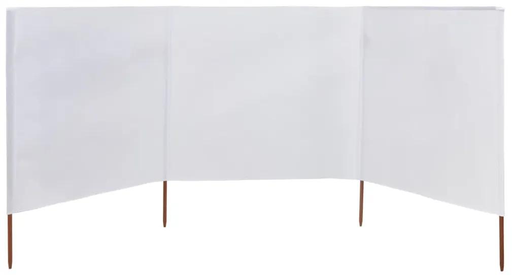 vidaXL Windscherm 3-panelen 400x120 cm stof wit