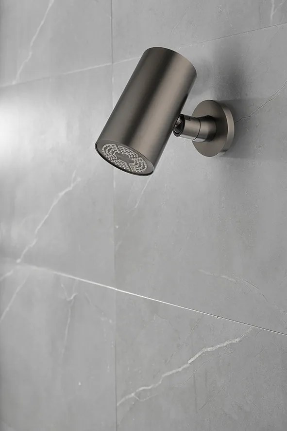Mueller Be hoofddouche rond gunmetal PVD