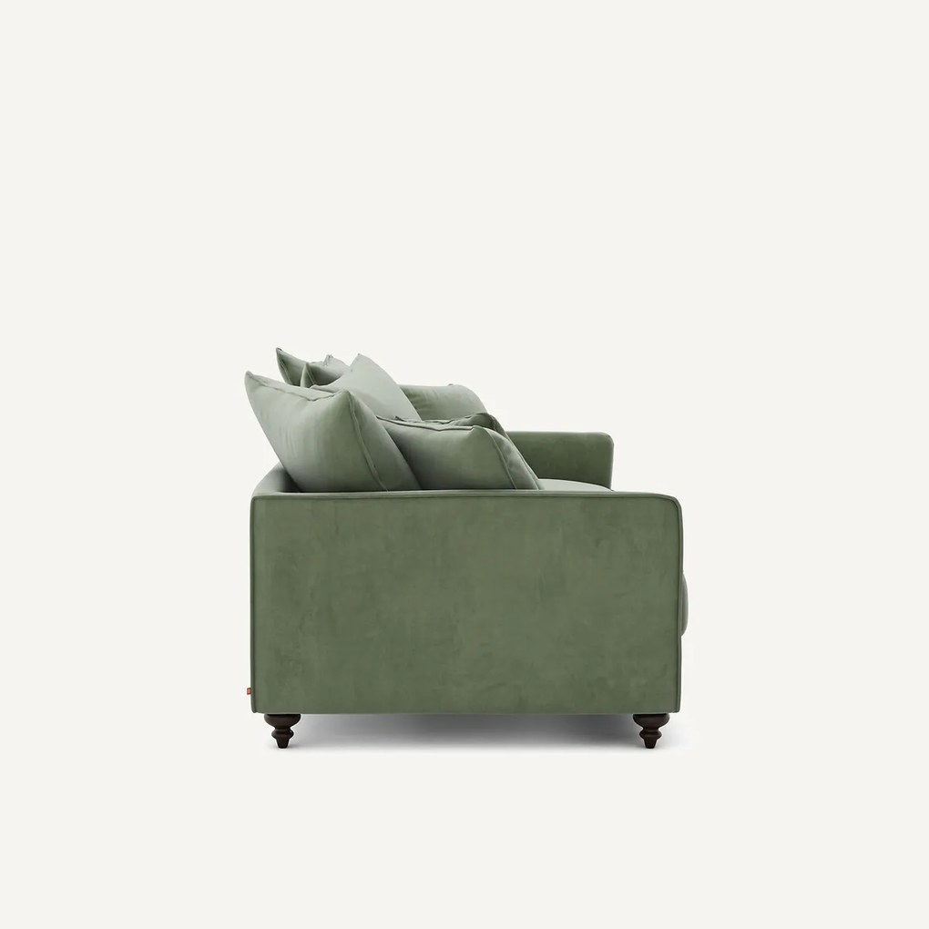 Omvormbare 3-zits fluwelen zetel, Lazare