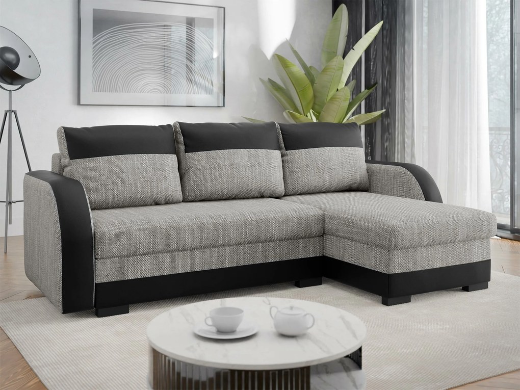 Hoekbank Gratia, Aanwezig, Aanwezig, 230x140x85cm, 103.5 kg, Poten: Kunststof, Hout