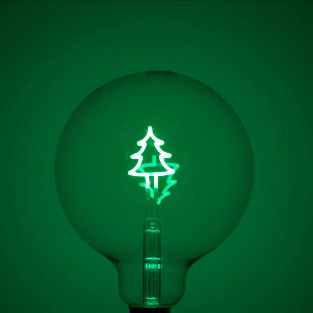 Kerst E27 LED lamp G125 helder 1.8W 100 lm