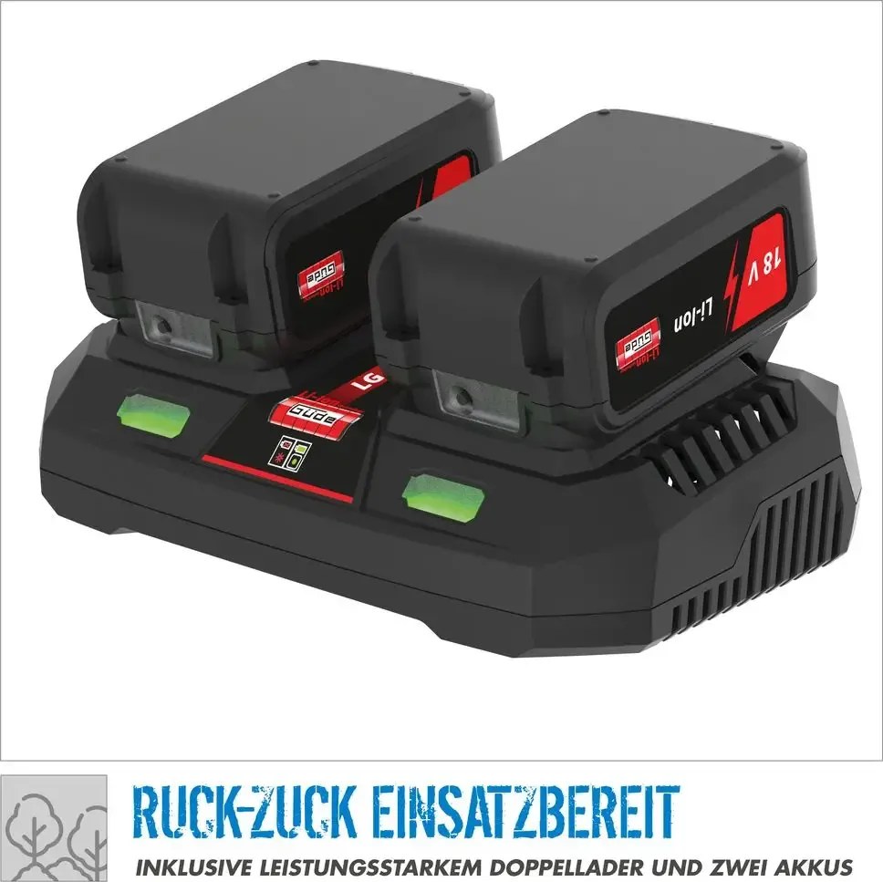 Güde FS 36-302-30 Accu Bosmaaier - 18V E³ Inclusief (2x)Accu & lader