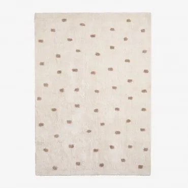 Jankiel Kids Katoenen Vloerkleed 170x125 Cm Bruin - Tarwe - Sklum