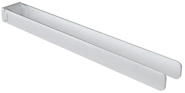 Haceka Aline Handdoekhouder - 46cm - dubbel - draaibaar - geborsteld aluminium 1208595