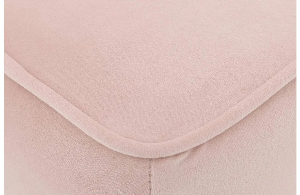 Goossens Eetkamerstoel Rob roze velvet stof leuning, urban industrieel