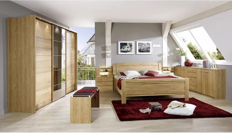 Massief houten bed Borkum, Wiemann