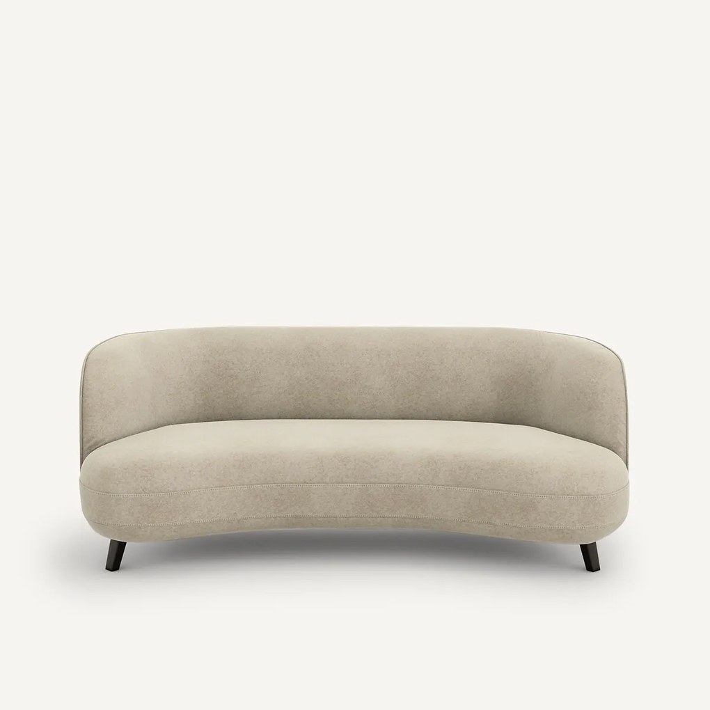 3-zitsbank in linnen fluweel, Rosebury, ontwerp door Emmanuel Gallina