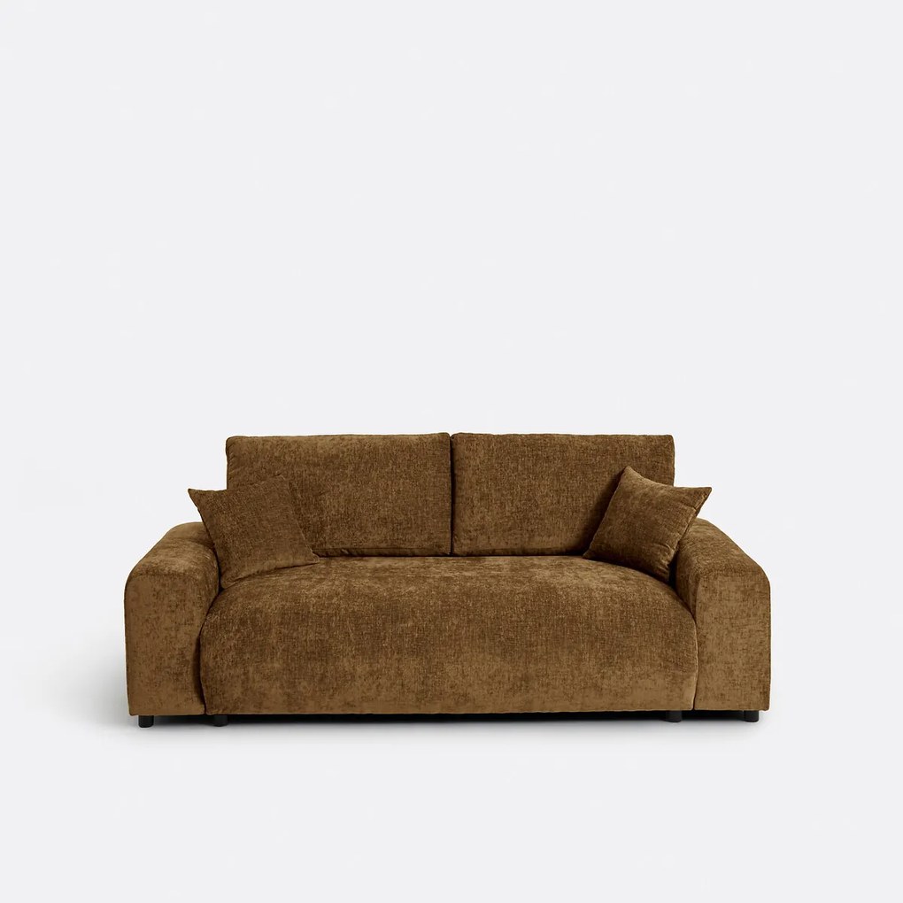 2-zits rechte bank in gevlamd chenille, GALENE