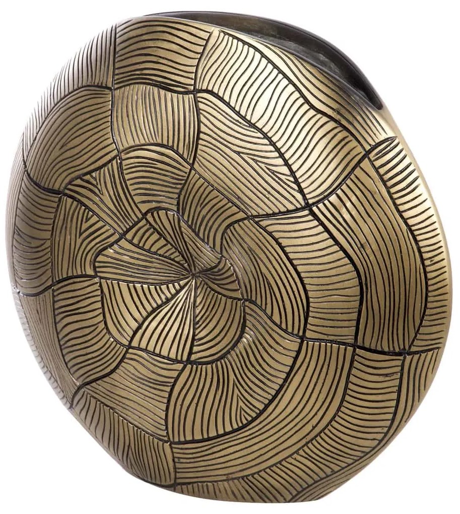 Vaas polystone – vaas Turtle, klein – vaas goud
