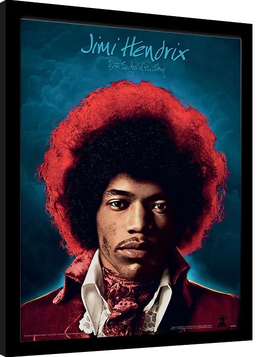 Ingelijste poster Jimi Hendrix - Both Sides of the Sky