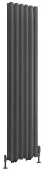 Eastbrook Tunstall dubbele radiator 40x180cm 1429W antraciet