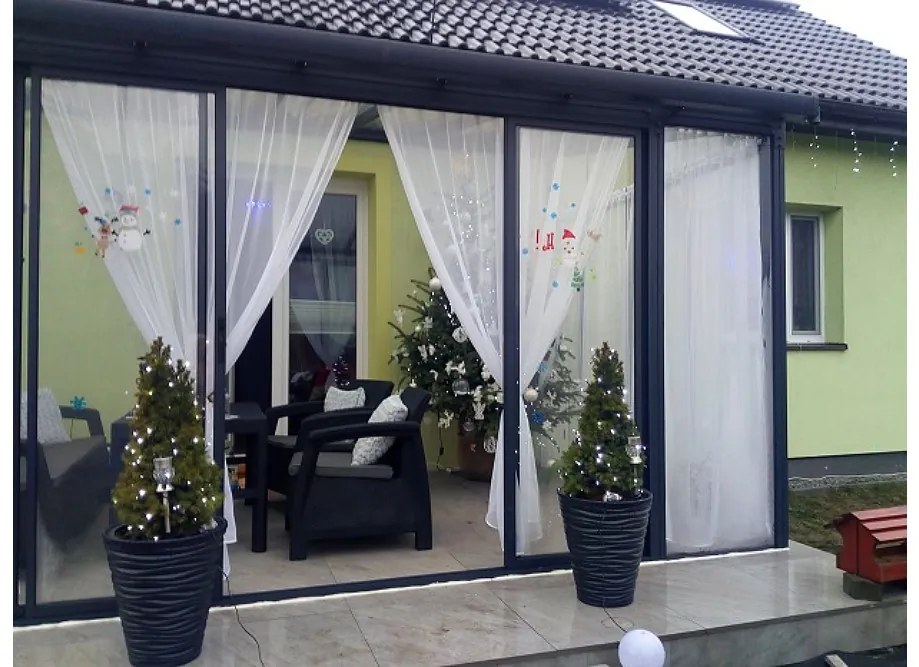 Tuinkamer Veranda Sanremo Palram - Canopia 3 x 3 m grijs