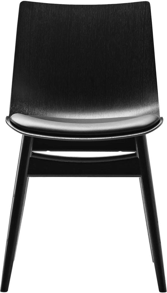 Carl Hansen & Son Preludia wood stoel met zitkussen Oak Black/Thor 301