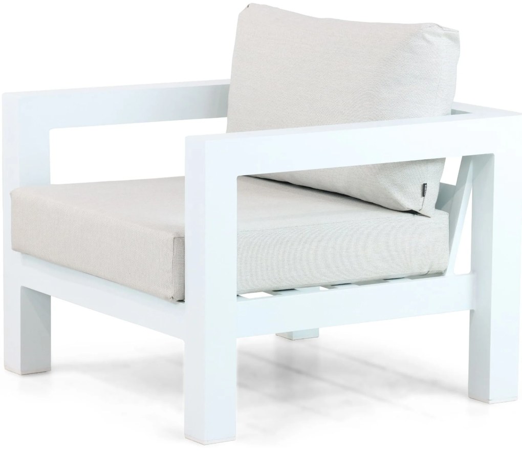 Tuinstoel Aluminium Wit Lifestyle Garden Furniture Luca