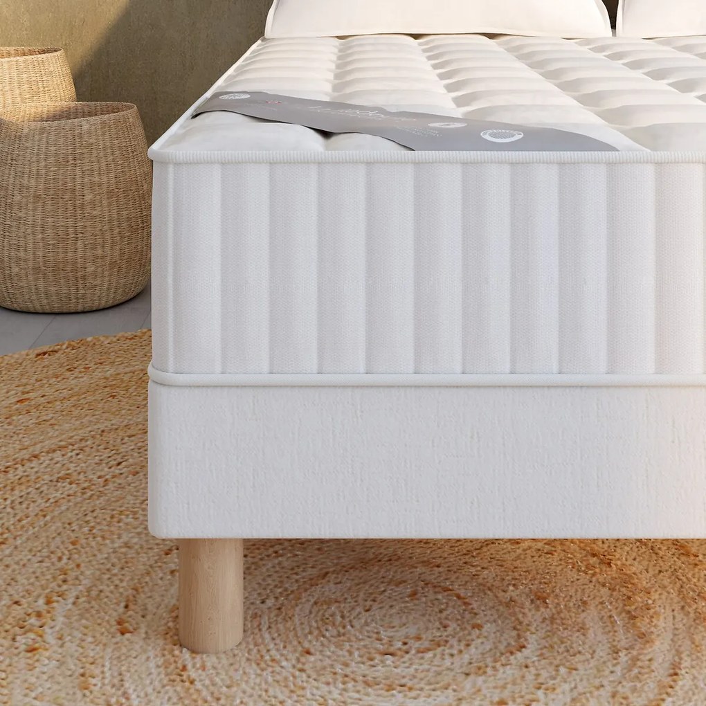580-veren matrasset, medium-stevige ondersteuning, pluche comfort en boxspring