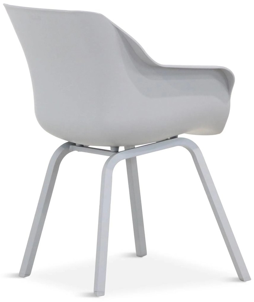 Tuinset 4 personen 180 cm Kunststof Grijs Hartman Sophie