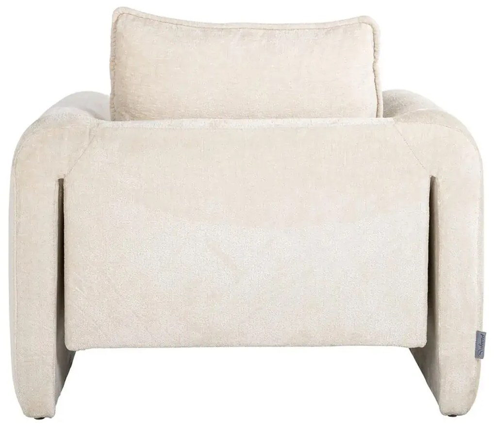 Richmond Interiors Sandro Design Fauteuil White Chenille