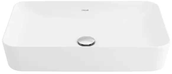 Sanigoods Aqualis keramische waskom 60x40cm wit glans